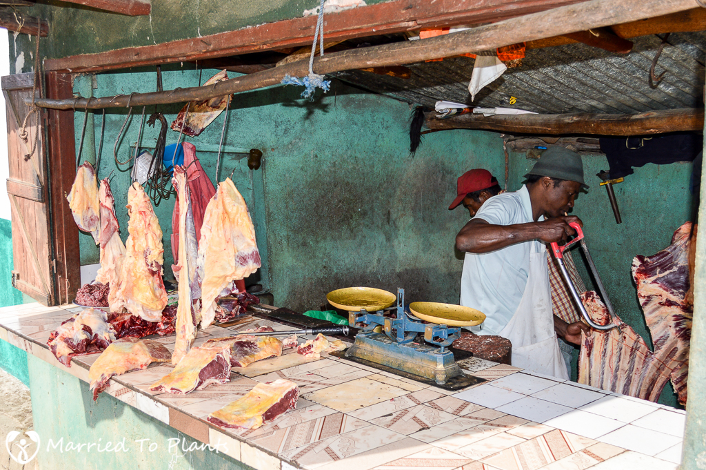 Road to Andasibe Butcher Shop