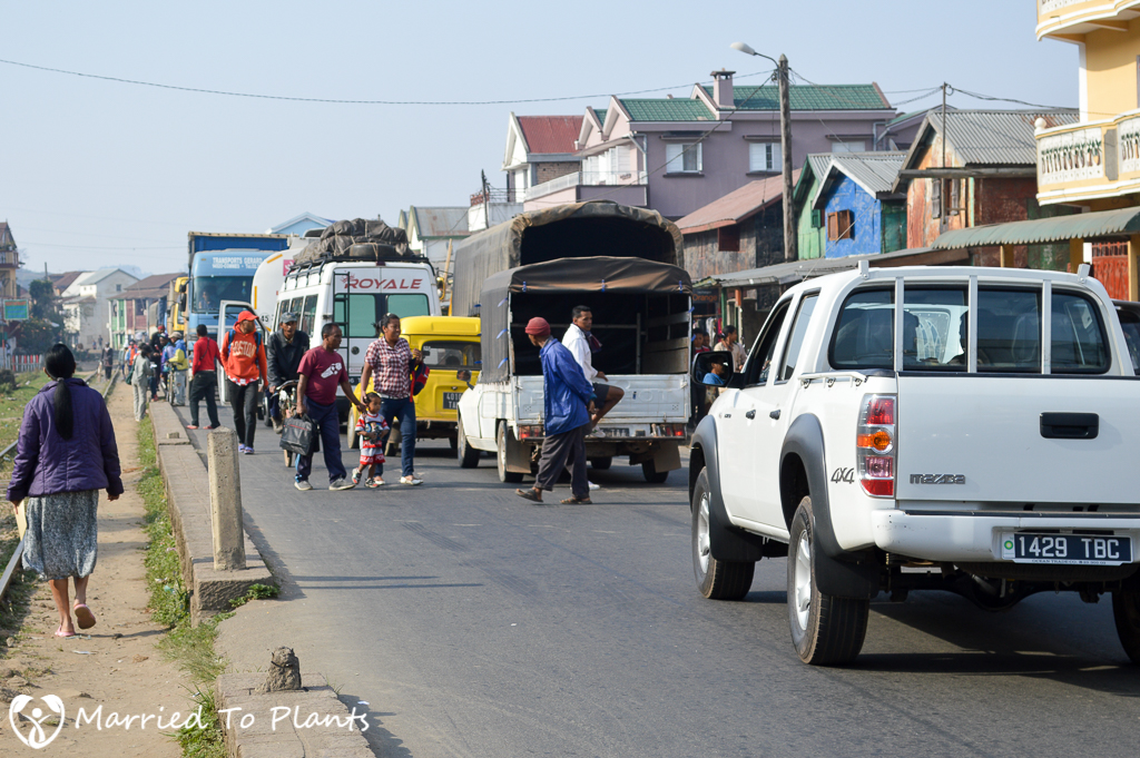 Road to Andasibe Traffic Jam