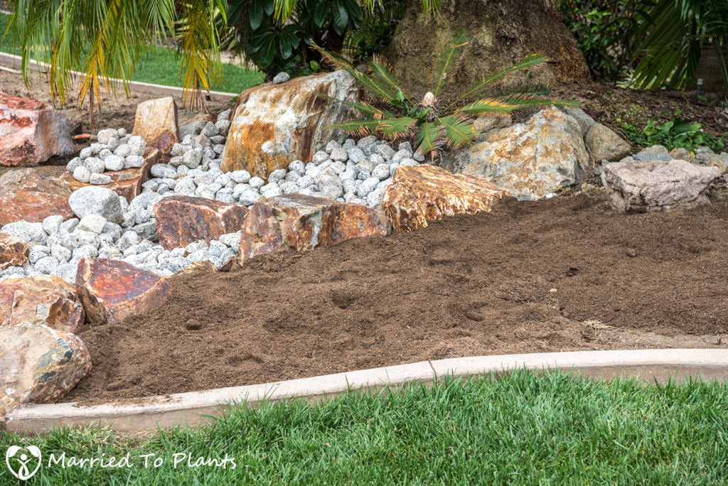 Planter Bed Preparation - Bioswale Mix in Planter Bed